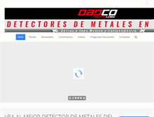 Tablet Screenshot of detectordemetalesmexico.com